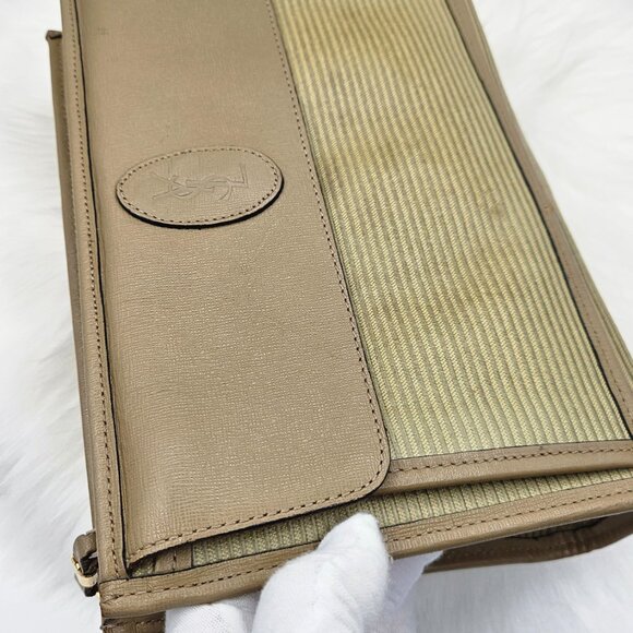 YSL  Portfolio PVC Clutch - Picture 7 of 17